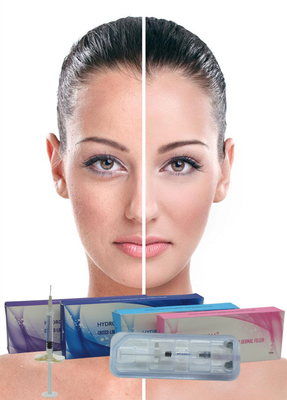 Remplisseur de rides professionnel 24 mg/ml Acide hyaluronique pour le visage Hyaluronate de sodium lié croisé Injectable