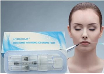 Remplisseur cutané stérile à l'acide hyaluronique lié croisé utilisé dans les procédures d'augmentation des tissus mous du visage et d'hydratation de la peau